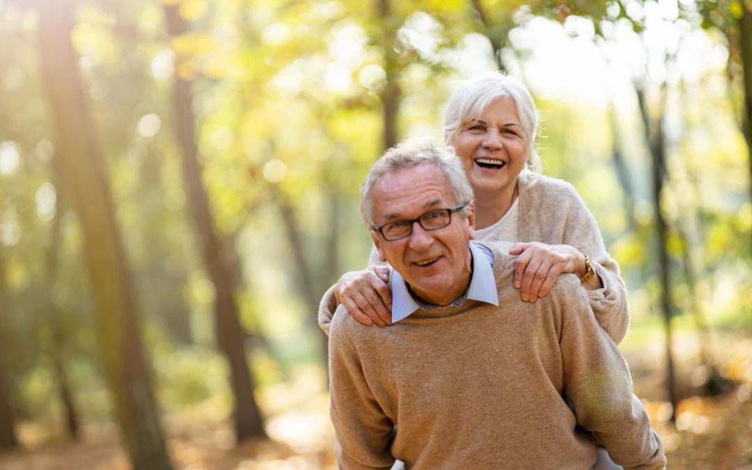 Couple in a park